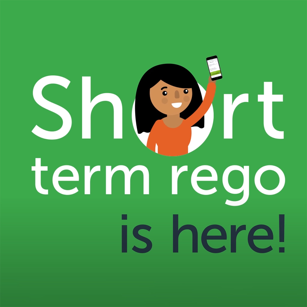 Short term rego is here!