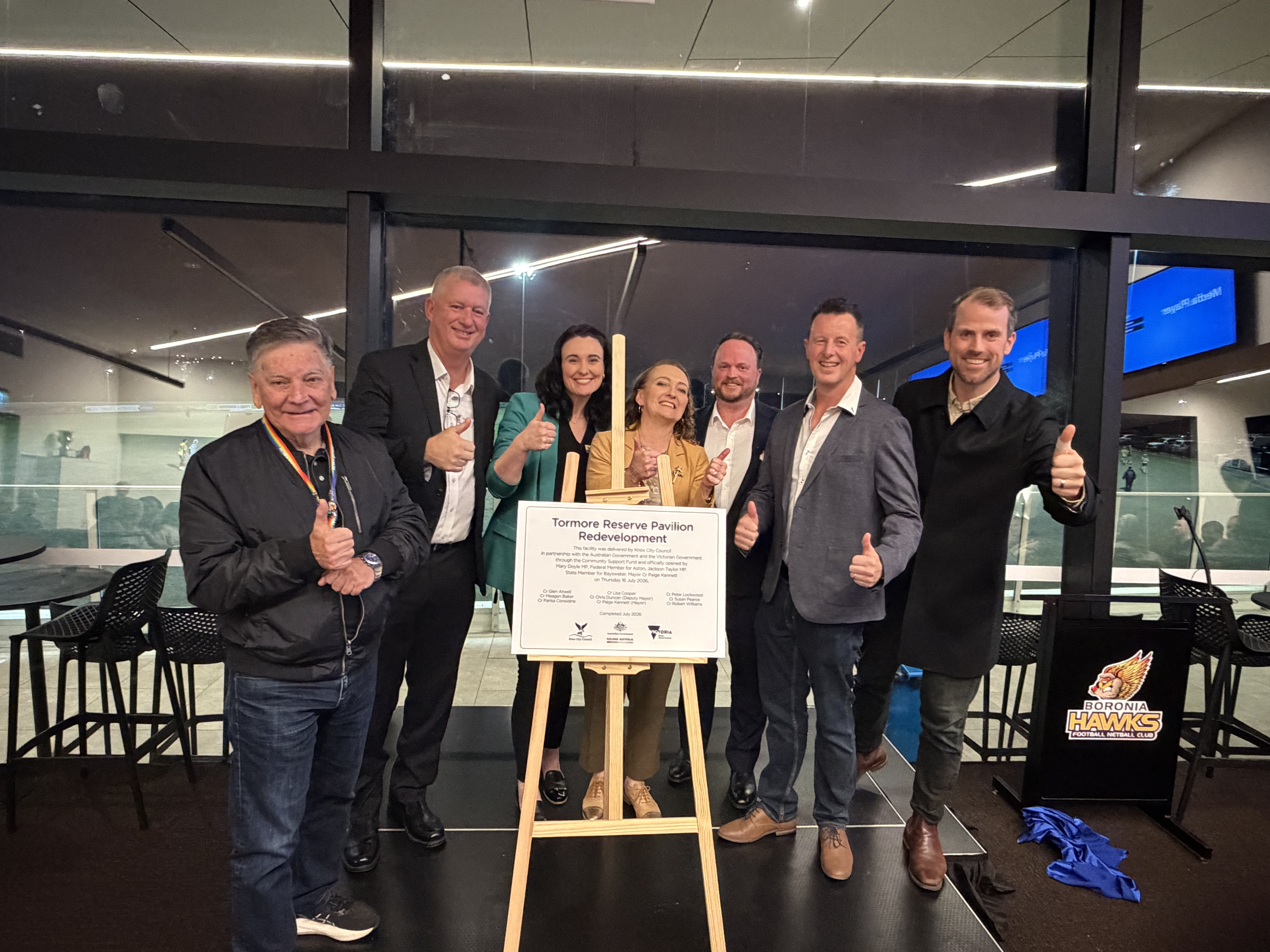 HAWKS SWOOP INTO NEW PAVILION IN BORONIA Main Image